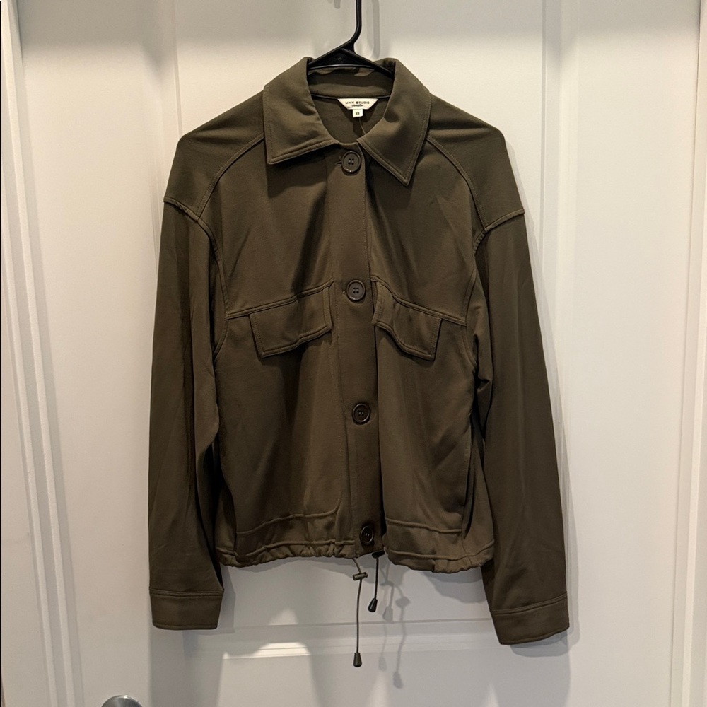 Max Studio Olive Utility Jacket - image 1